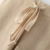 Soft Knitted Pants Women's Autumn/Winter Outerwear Hanging Knitted Wide Leg Pant White Floor Pants Straight Leg Pants