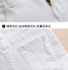 White Denim Shorts Women Low waisted Korean version Slim Elastic Skinny Buttocks Wrapped Sexy Short pants Female