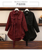 Spring Corduroy Shirt Women Jackets Korean Mid Length Version Cardigan Blouse Ladies Coat Shirts Female Overcoat