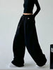Harajuku Wide Leg Sweatpants Women Streetwear Baggy Oversize Gray Sports Pants Woman Drawstring Casual Joggers Trousers