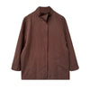 Temperament Short Trench For Women Lapel Single Breasted Solid Color Pockets Design Coat Spring Autumn 2Z2225