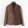 Preppy Style Slim Fit Solid Blazer Woman Double Button Turn-Down Collar Blazers Women Spring Autumn Basic Student JK Suit Coat
