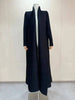 Solid Color Cardigan Long Robe Folded Windbreaker For Women Loose Casual Coffee Long Coat 2DB2952