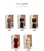 Autumn Women's Lapel Knee Length Sweater Dress Loose Temperament Solid Color Straight Knit Bottom Skirt