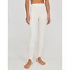 Women Casual Y2K Elastic High Waist Slim Fit Long Trousers Ribbed Knitwear Tight Step on Foot Leggings Sporty Pants