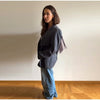 Western Fringe Blazer For Women Lapel Print Back Patchwork Loose Mid‑Length Coat Autumn Casual Street Cowgirl Lady Outerwear