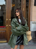 Casual Pu Leather Women Jacket Street Long Sleeve Stand Collar Zippers Female Outwear Autumn Winter Lady Streetwear