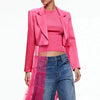 Solid Color Lapel Dress Elegant Satin A-line Coat Dress with Mesh Patchwork Turn-down Collar for Women's Stage Show Long Sleeve