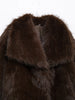 Casual Brown Thick Fur Jackets Women Long Sleeve V Neck Autumn Winter Faux Fur Coats Streetwear Outwears