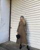 Lace-Up Female Knit Maxi Dress Autumn High Waist Patchwork Long Sleeve Loose Solid Dress Bandage Knitwear Dress