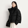 Down Jacket Women Winter Puffer Down Fill Goose Down Waterproof Oil-proof Stain-proof Stand Collar Coat Women