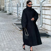 Black Stand Collar Trench Coat Women Casual Long Sleeve Single-breasted Loose Windbreaker Lady Autumn High Street Outwear