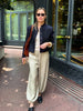 Retro Denim Military Short Jackets Women Chic Solid Stand Collar Single Breasted Slim Coat Lady Daily Street Outerwear