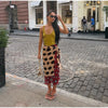 Women Chic Vacation Outfits Leopard Print Sheer Chiffon Shirt Casual Turn-down Collar Mini Dress & Detachable Scarf