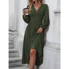 Dresses Woman Fall and Winter: Off-Shoulder Lantern Sleeve Pleated Long Dress Tops Skirts Y2k Clothes