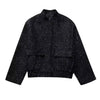 Women's Sequined Bomber Jacket Fall O Neck Long Sleeve Pocket Stretch Hem Sequins Jacket Coat Female Chic Outerwear