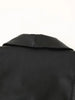 Suninherat Autumn Faux Leather Jacket Black PU Jacket Coat with Belt Lapel Women's Outwear