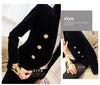 Small Suit Short Coat for Women Autumn and Winter Velvet Slim Fit All-Matching Double-Breasted Long Sleeve Solid Color Suit