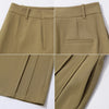 Wide Pants Woman Autumn Pleated Breathable Casual Trousers Loose Versatile Middle-aged Women's Clothing 12623019