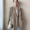 Spring Women's Loose Suit Jacket Loose Casual Design Street Style Long Sleeve Office Blazers for Women