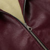 Wine Red Faux Leather Jakcet Outerwear Thicken Zipper Lapel Pu Coats Autumn Winter Streetwear Ladies Tops Women