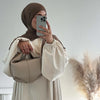 Dubai Corduroy Abaya for Muslim Women Eid Ramadan Modest Dress Loose Large Elegant Gown Islam Clothing Turkey Solid Robe