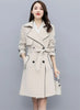 Trench Coat Women Double-Breasted Trenchcoat Lace Female Autumn Casual Coats Windbreaker Outwear Raincoat Streetwear