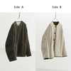 Reversible Short Padded Jacket for Petite Women, Casual Loose-Fitting Thick Cotton Coat with Color-Blocking Design for Women in Winter