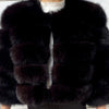 Woman Real Fox Fur Shawl Vest Jacket Fluffy Fur Cape Natural Fur Poncho Fur Lady Scarf Wrap Coat Shawl Wedding Party Clothing