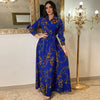 Digital Printed Single Breasted Long Dress Spring Autumn Women Women's Casual Long Sleeved Shirt Collar Dress