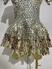 Shiny Shell Sequins Bodysuit Dress Women Sexy Nightclub Dance Performance Clothing Birthday Party Dresses