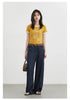 Women's Jeans Loose Casual High Waist Split Female Wide Leg Denim Pants Spring Autumn