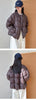 Winter Fluffy Puffer Jacket Women Thicken Warm Oversized Baseball Collar 90% White Duck Down Short Casual Coat