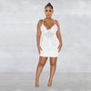 Women Rhinestones Drilling Mesh See Though Patchwork Midi Mini Dress Crystal Party Dresses Night Out Robes Vestidos