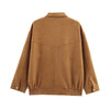 Mujer Bomber Jackets for Women Outerwears Suede Jacket Women Streetwear Holiday Women Coats Zipper Coats and Jackets
