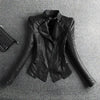 Leather Women's Jacket Autumn Korean Short Slim Bomber PU Jackets Female Zipper Windbreaker Blazer for Women Streetwear
