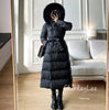 Winter Women 90% White Duck Down Jackets Ultra Light Warm Long Parkas Real Fox Fur Collar Female Hooded Snow Coats