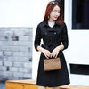 Purple Windbreaker Women Mid-Long Trench Coat Spring Korean Slim Waist British Casual Autumn Coat With Belt Outwear Top