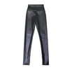 Autumn Women Velvet PU Leather Pants Elastic Stretch Faux Skinny Leather Pencil Pants Y2K Female Sexy Lady Trousers