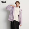 Jacket Women Winter Reversible Sweatshirt Faux Lamb Wool Fleece Solid Color Top Women's Clothing