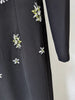 High Street Designer Vestido Women's Long Sleeve Diamonds Beaded Long Maxi Dress