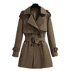 Spring Autumn Trench Coat Women Korean Double Breasted All-Match Casual British Style Short Windbreaker Female Outerwe