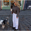 Checkered Women Short Trench Coat Lapel Double‑Breasted Belted Waist Jacket Autumn Retro Lady Outerwear