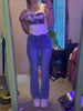 Women Flare Stretch Moustache Jeans Skinny Bell Bottom High Waist Gray Denim Pants Lady Classic Y2K Punk Long Trousers