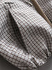 Plaid Stand Collar Jacket Women Long Sleeve Zip Loose Drawstring Outerwear Spring Autumn Casual Chic Office Lady Coat
