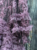 Women's Evening Dress Purple Three-Dimensional Flower Ruffled Long Sleeve Mesh Dresses Autumn Clothing QM782