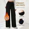 Plush Wide Leg Trousers Warm Winter High Waisted Straight Pants Outdoor Skiing Jogging Or Exercise Winter Women's Pants & Capris