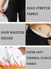 Plus Size Thermal Fleece-Lined Leggings With For Women. Features Tummy Control, Thick Soft Fabric For Winter Workouts
