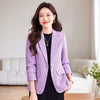 Autumn Winter Female Tweed Woolen Suit Outerwear Women Formal Blazer Ladies Long Sleeve Work Wear Jacket Coat