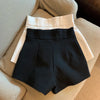 Women Shorts Mooyufon Black Shorts Women Harajuku Elegance High Waisted Shorts A Line Slim Casual Girl Straight Pants Sexy